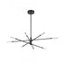 Elk Light Streak 48.5 Inch Wide 8 Light Chandelier in Matte Black Model: 85037/LED