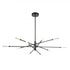 Elk Light Streak 55.5 Inch Wide 10 Light Chandelier in Matte Black Model: 85038/LED