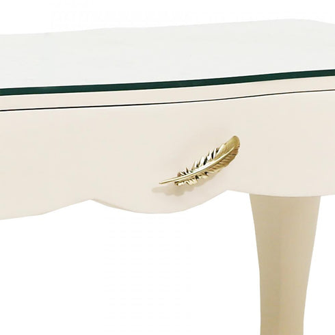 Elk Lightly CONSOLE TABLE DESK indian White Finish Model: 7119002