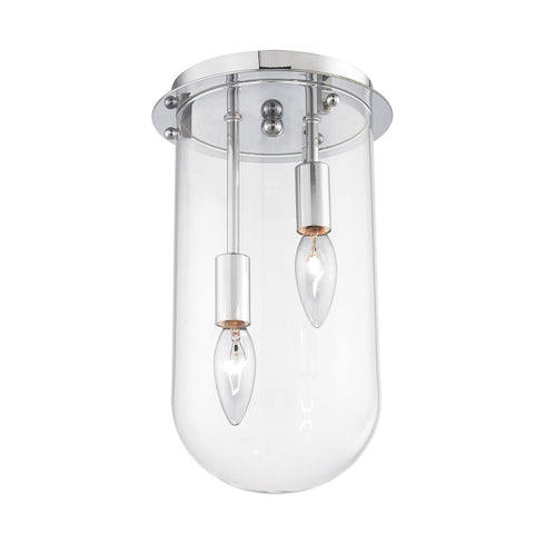 Elk Lightway 2 Light FLUSH MOUNT in Polished Chrome Finish Model: 14351/2
