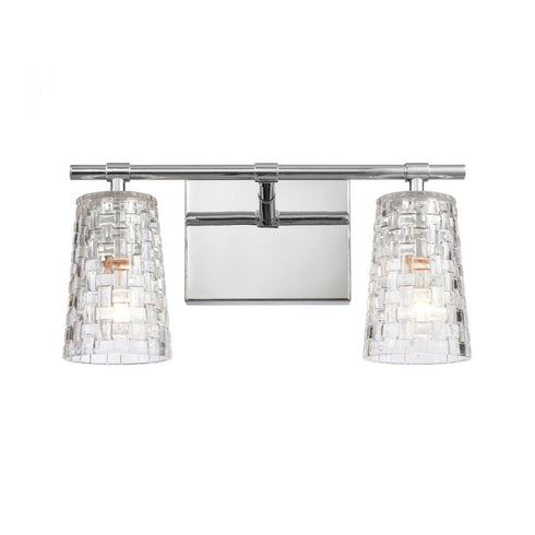 Elk Lightweave 15 Inch Wide 2 Light Vanity Light in Polished Nickel Model: 82181/2