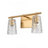 Elk Lightweave 15 Inch Wide 2 Light Vanity Light in Satin Brass Model: 82171/2