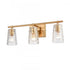 Elk Lightweave 22 Inch Wide 3 Light Vanity Light in Satin Brass Model: 82172/3