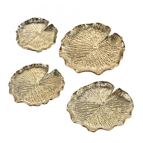 Elk Lilypad Bowl Set of 4 in Gold Model: H0017-10427/S4