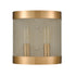 Elk Line in the Sand 2 Light SCONCE in Satin Brass Antique Silver Antique Silver Finish Model: D4335