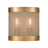 Elk Line in the Sand 2 Light SCONCE in Satin Brass Antique Silver Antique Silver Finish Model: D4335