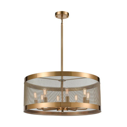Elk Line in the Sand PENDANT in Satin Brass Finish Model: D4333