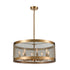 Elk Line in the Sand PENDANT in Satin Brass Finish Model: D4333