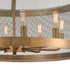 Elk Line in the Sand PENDANT in Satin Brass Finish Model: D4333