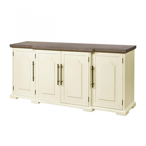 Elk Locksmith Credenza 4 Door in Cream Model: 17217-CR