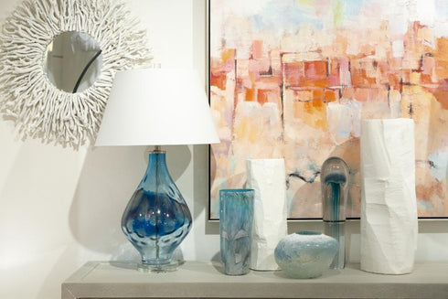 Elk Lore Vase Small in White Finish Model: H0017-10419