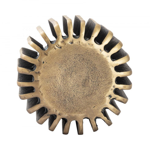 Elk Louver Hurricane Large in Antique Brass Finish Model: H0897-10485