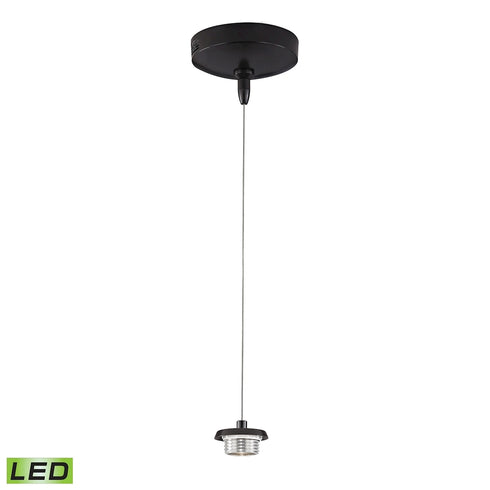 Elk Low Voltage 1 Light MINI PENDANT in Black Finish Model: PF1000/1-LED-ORB