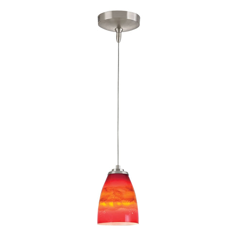 Elk Low Voltage 1 Light MINI PENDANT in Brown Finish Model: PF1000/1-MR16-BN-VS
