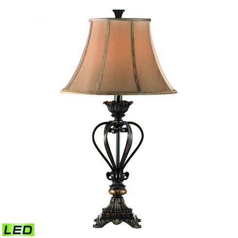 Elk Lyon 34 Inch High 1 Light Table Lamp in Bronze Includes LED Bulb Model: 97900-LED