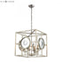 Elk Magnitude 4 Light CHANDELIER in Silver Leaf Mirror Mirror Finish Model: D4127