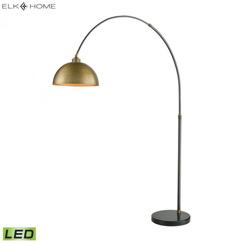 Elk Magnus 76 Inch High 1 Light Floor Lamp in Aged Brass Includes LED Bulb Model: D3226-LED