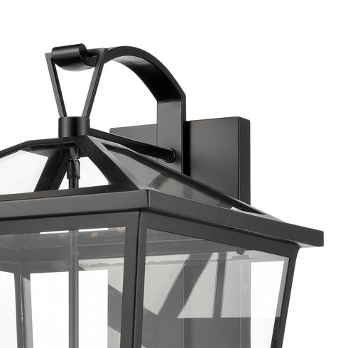 Elk Main Street 28 Inch High 4 Light Outdoor Sconce in Black Model: 45476/4