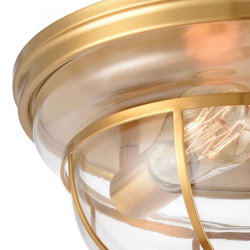 Elk Manhattan Boutique FLUSH MOUNT in Brushed Brass Finish Model: 46574/2