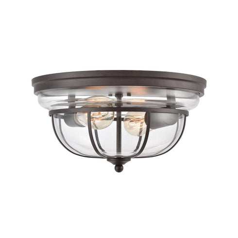Elk Manhattan Boutique FLUSH MOUNT in Oil Rubbed Bronze Finish Model: 46564/2
