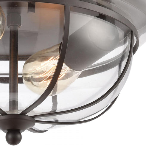 Elk Manhattan Boutique FLUSH MOUNT in Oil Rubbed Bronze Finish Model: 46564/2