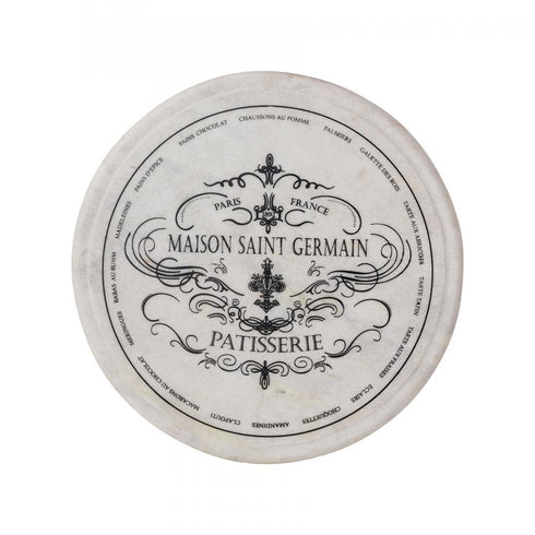 Elk Marble Patisserie Cloche in Black Writing Base Model: MP002-BASE