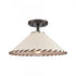 Elk Marion 14 Inch Wide 1 Light Semi Flush Mount in Oil Rubbed Bronze Model: 90270/1