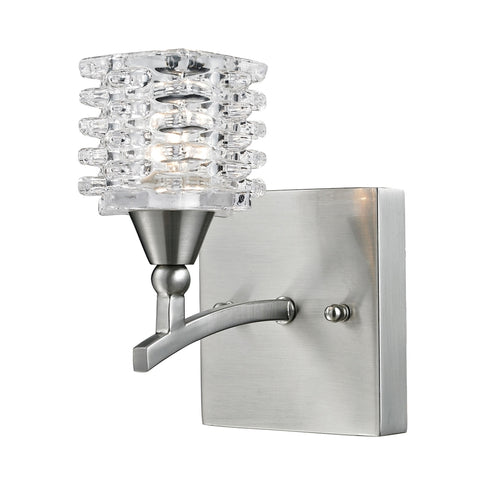 Elk Matrix VANITY LIGHT in Satin Nickel Finish Model: 17130/1