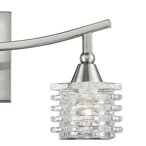 Elk Matrix VANITY LIGHT in Satin Nickel Finish Model: 17131/3