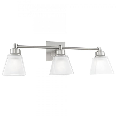 Elk Matthew 22 Inch Wide 3 Light Vanity Light in Brushed Nickel Model: 9637-BN-SQ