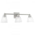 Elk Matthew 22 Inch Wide 3 Light Vanity Light in Brushed Nickel Model: 9637-BN-SQ