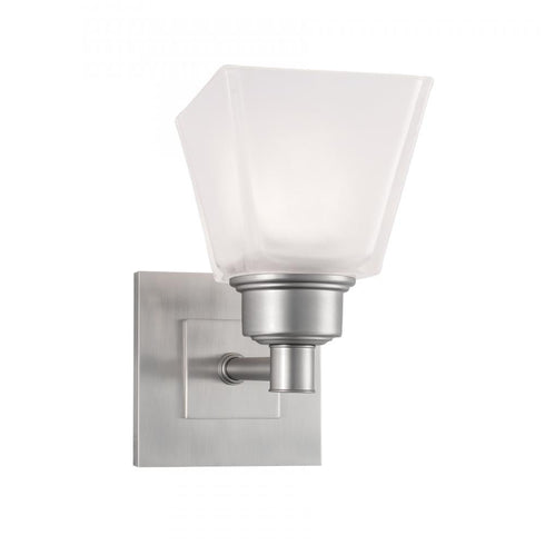 Elk Matthew 8.25 Inch High 1 Light Sconce in Brushed Nickel Model: 9635-BN-SQ