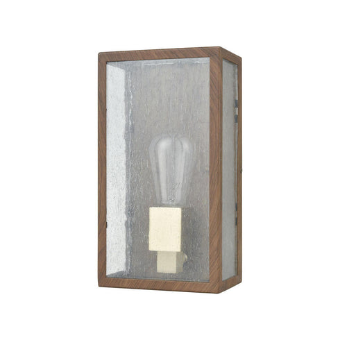 Elk McKenzie 1 Light SCONCE in Dark Wood Print Brushed Brass Brushed Brass Finish Model: 47130/1