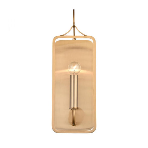 Elk Merge 15 Inch High 1 Light Sconce Satin Brass in Gold Finish Model: 63164/1