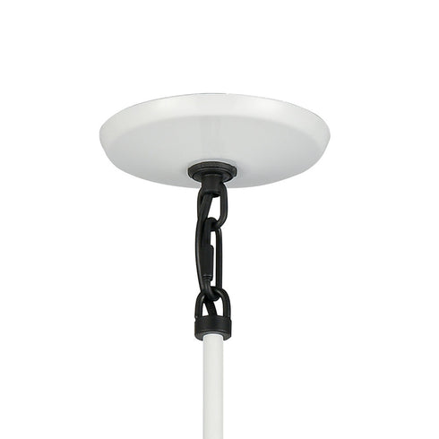 Elk Mid Century Schoolhouse MINI PENDANT in Enamel White Finish Model: 69295/1