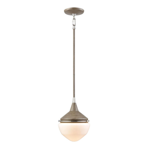 Elk Mid Century Schoolhouse MINI PENDANT in Pecan Finish Model: 69274/1