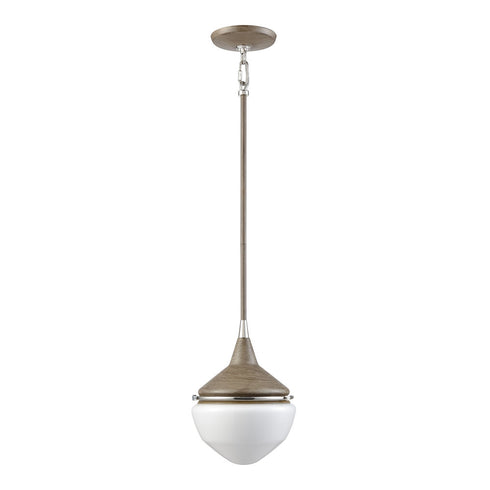 Elk Mid Century Schoolhouse MINI PENDANT in Pecan Finish Model: 69274/1