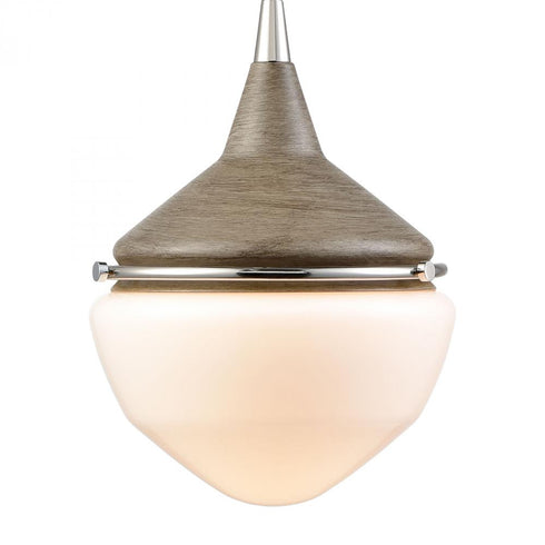 Elk Mid Century Schoolhouse MINI PENDANT in Pecan Finish Model: 69274/1