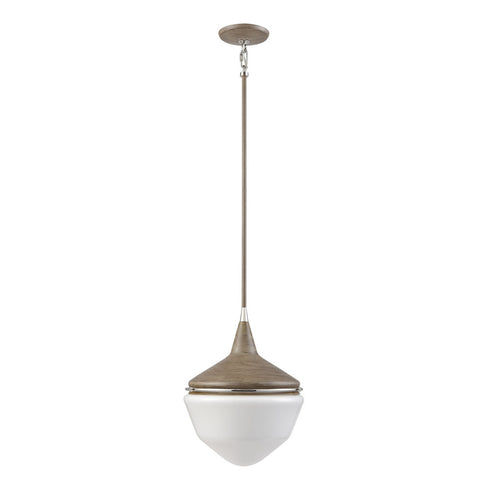 Elk Mid Century Schoolhouse MINI PENDANT in Pecan Finish Model: 69275/1