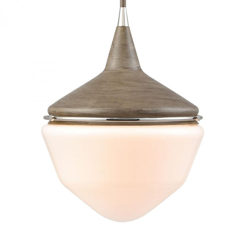 Elk Mid Century Schoolhouse MINI PENDANT in Pecan Finish Model: 69275/1