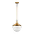 Elk Mid Century Schoolhouse MINI PENDANT in Satin Brass Finish Model: 69384/1