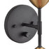 Elk Milla 14 Inch High 2 Light Sconce Charcoal Black Model: 52223/2