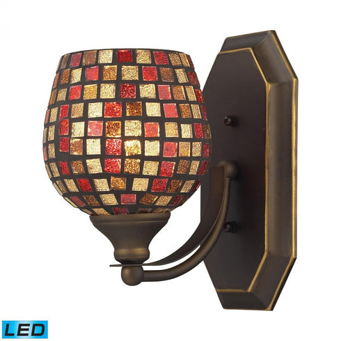 Elk Mix and Match Vanity VANITY LIGHT in Aged Bronze Finish Model: 570-1B-MLT-LED