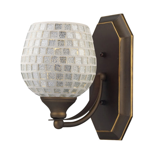 Elk Mix and Match Vanity VANITY LIGHT in Aged Bronze Finish Model: 570-1B-SLV
