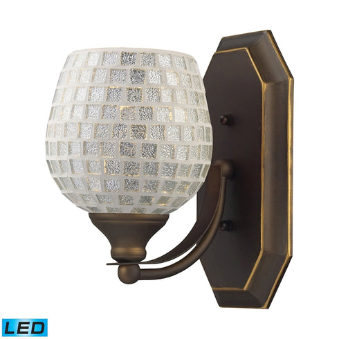 Elk Mix and Match Vanity VANITY LIGHT in Aged Bronze Finish Model: 570-1B-SLV-LED