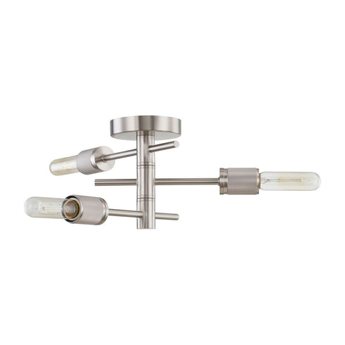 Elk Module SEMI FLUSH MOUNT in Satin Nickel Finish Model: 47665/3