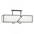 Elk Moiselle 48 Inch Wide 6 Light Linear Chandelier in Matte Black Model: 8171-MB-WS