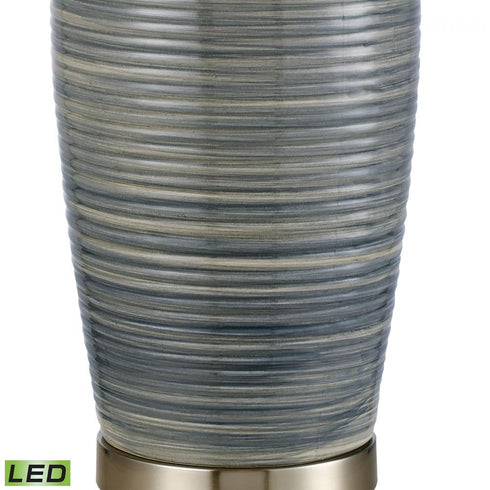 Elk Monterey 30.5 Inch High 1 Light Table Lamp in Blue Includes LED Bulb Model: 77155-LED