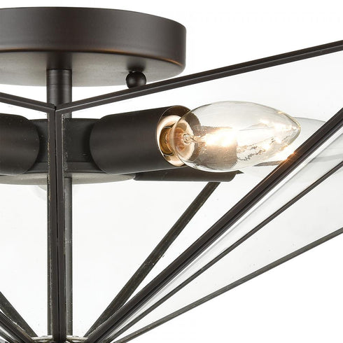 Elk Moravian Star FLUSH MOUNT in Clear Finish Model: D4386