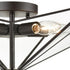 Elk Moravian Star FLUSH MOUNT in Clear Finish Model: D4386